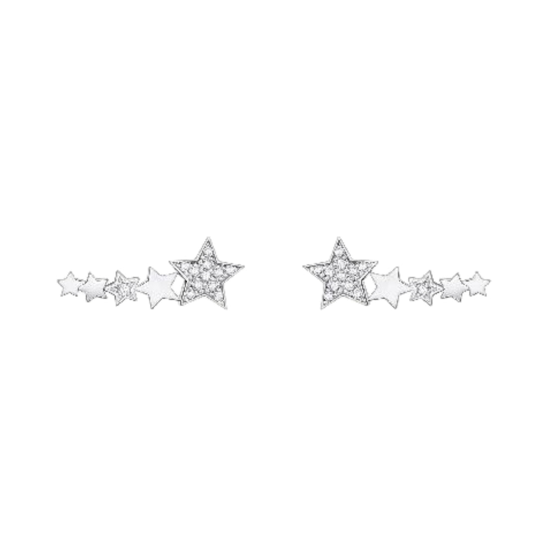 Ohrringe "Ear Climber Sterne" Silber