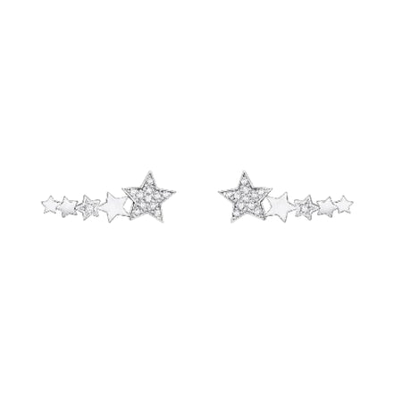 Ohrringe "Ear Climber Sterne" Silber