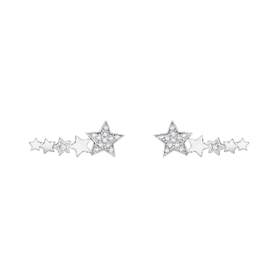Ohrringe "Ear Climber Sterne" Silber