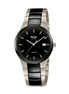 Herrenuhr Ceramic Schwarz Silber