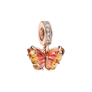 MOMENTS Charm Schmetterling rosévergoldet