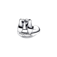 MOMENTS Faultier Charm Silber