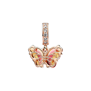 MOMENTS Charm Schmetterling rosévergoldet