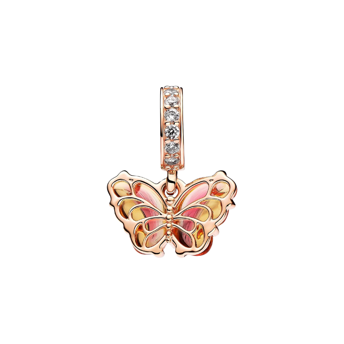MOMENTS Charm Schmetterling rosévergoldet