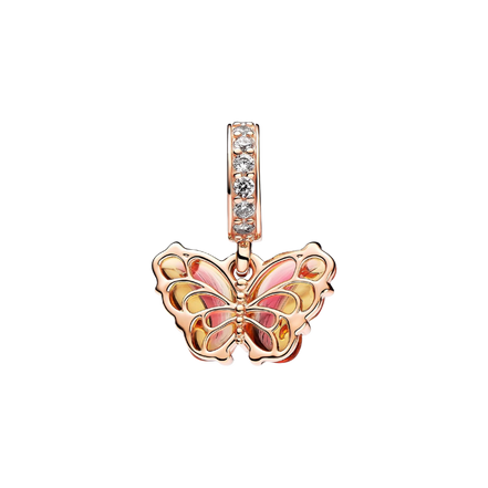 MOMENTS Charm Schmetterling rosévergoldet