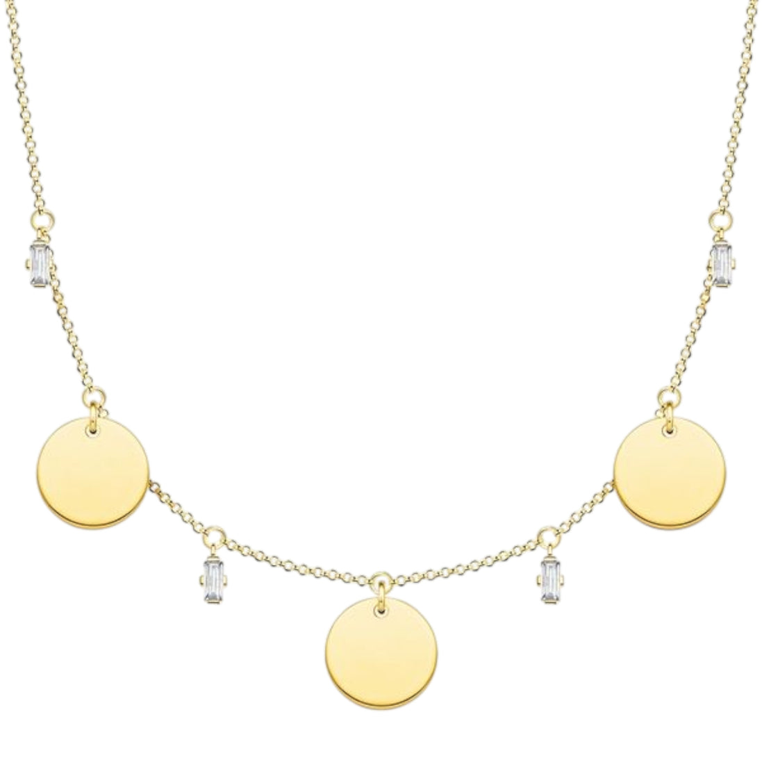Kette rund Silber goldfarben
