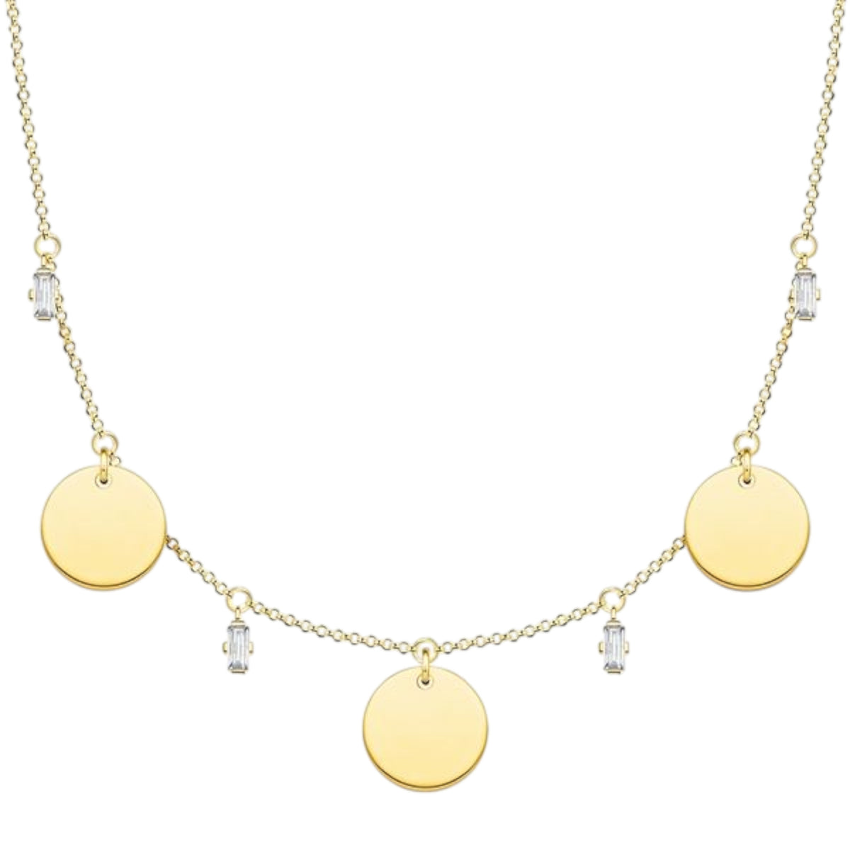 Kette rund Silber goldfarben