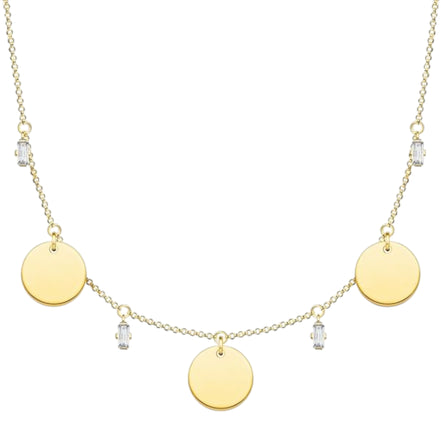 Kette rund Silber goldfarben