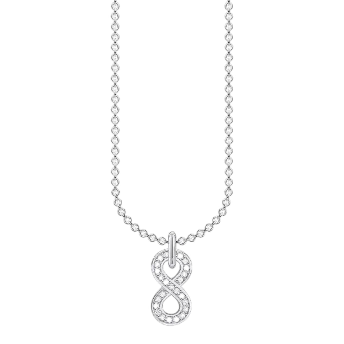 Kette "Infinity" Silber mit Zirkonia-Pavé