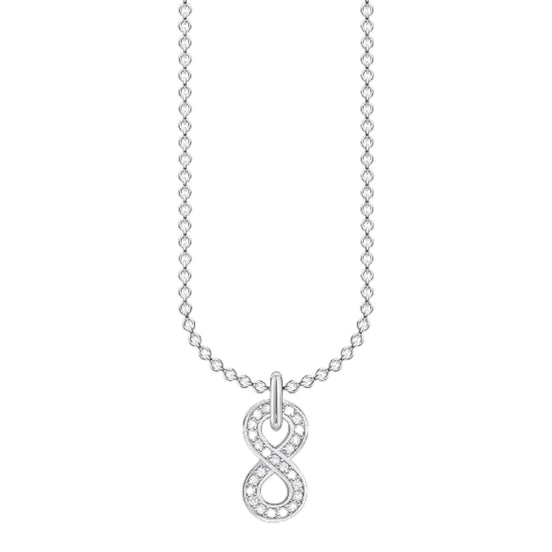Kette "Infinity" Silber mit Zirkonia-Pavé