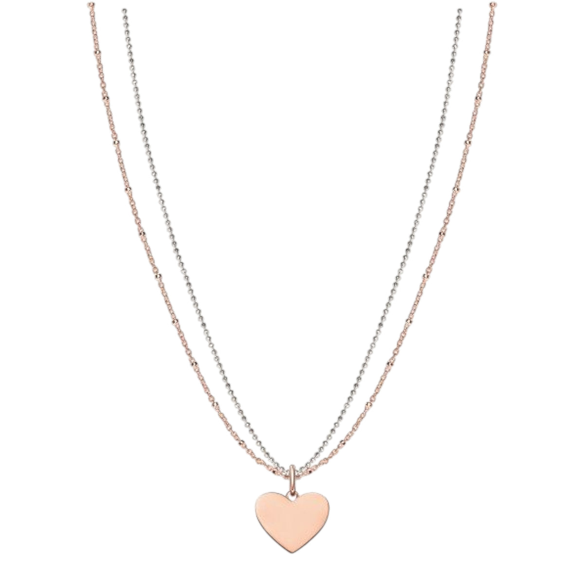 Kette mit Anhänger Silber rosévergoldet