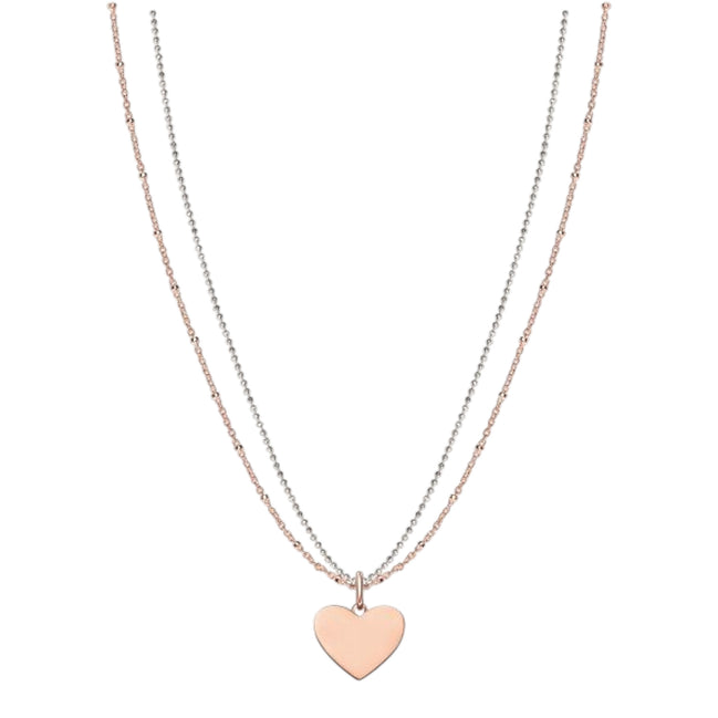Kette mit Anhänger Silber rosévergoldet