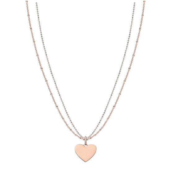 Kette mit Anhänger Silber rosévergoldet