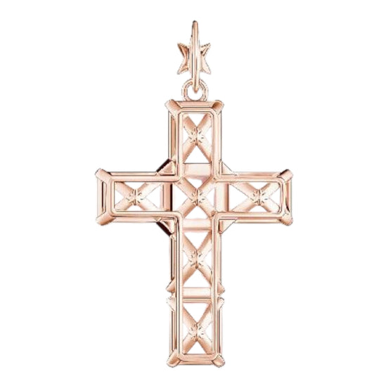 Anhänger "Rosa Kreuz"