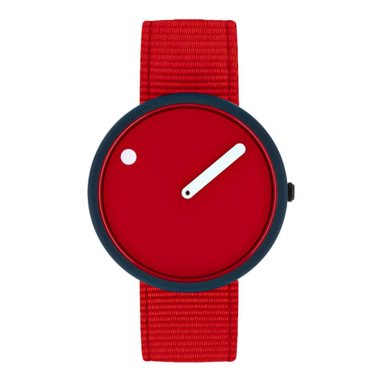 Uhr Ghost Net Kunststoffarmband rot