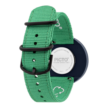 Uhr Ghost Net Kunststoffarmband grün