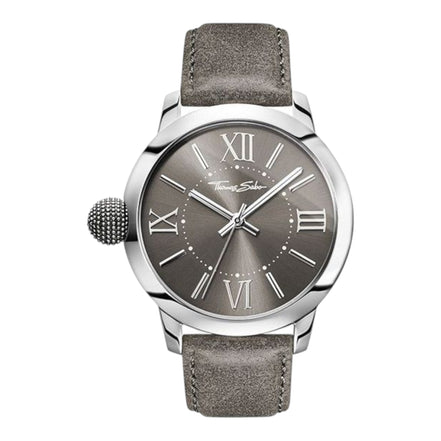 Herrenuhr "Rebel with Karma" grau