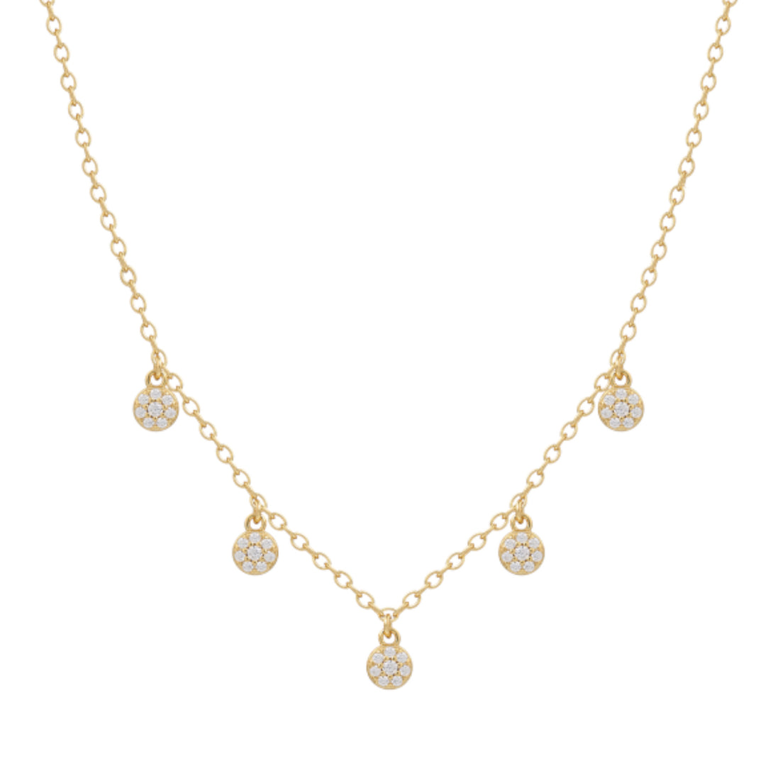 Kette "Poppy Glitz" vergoldet