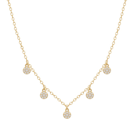 Kette "Poppy Glitz" vergoldet