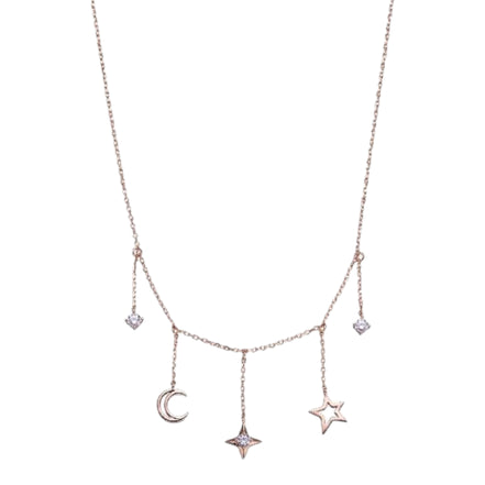 Kette Damen "Starnight" roséfarben
