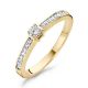 BLUSH Ring 14 Karat Gelbgold mit Zirkonia 1145BZI