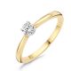 BLUSH Ring 14 Karat Weiß- und Gelbgold mit Zirkonia 1187BZI
