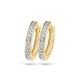 BLUSH Creolen 14 Karat Weiß- und Gelbgold mit Zirkonia 7163BZI