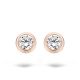 BLUSH Ohrstecker 14 Karat Roségold mit Zirkonia 7214RZI