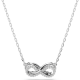 Hyperbola pendant Pav Infinity White Rhodium plated 5687265_8419