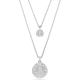 Meteora layered pendant White Rhodium plated 5684244_8411