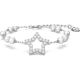 Swarovski Stella Armband, Kristallperlen, Stern, Weiß, Rhodiniert 5645385