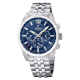 FESTINA Herrenuhr Chronograph Stahl blau F20742/1