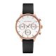 PAUL HEWITT EVERPULSE Damen Armbanduhr White Sand 38mm Roségold - Leder schwarz - PH-E-R-W-32S