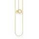 THOMAS SABO Charm-Kette Silber vergoldet X0278-413-39
