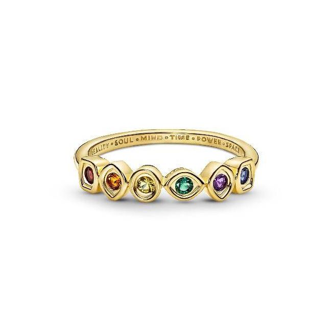 PANDORA x MARVEL Ring The Avengers Unendlichkeitssteine Silber vergoldet 160779C01