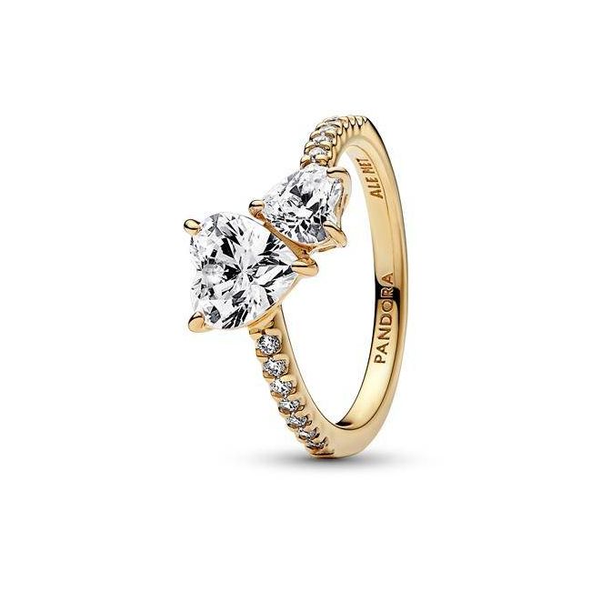 PANDORA Ring doppeltes Herz 161198C01 Jetzt gunstig kaufen
