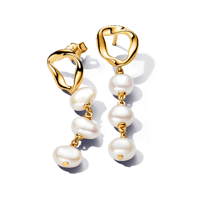 PANDORA ESSENCE Drop Ohrringe Perlen vergoldet 263263C01 jetzt gunstig kaufen