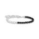 THOMAS SABO Armband Schwarze Beads A2098-130-11-1