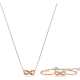 Hyperbola set Infinity White Rose gold-tone plated 5682483_8413