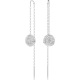 Meteora drop earrings White Rhodium plated 5683448_8408