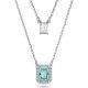 Swarovski Damen Kette Millenia, Oktagon-Schliff, Rhodiniert 5640557