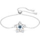 Swarovski Stella Armband, Stern, Blau, Rhodiniert 5639187