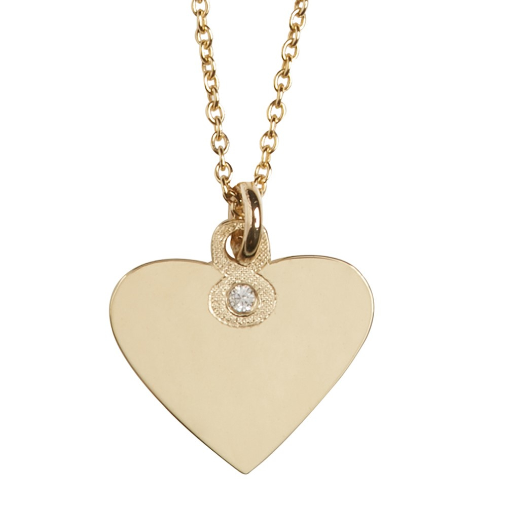 Herz Kette Anhanger Eternity Mit Gravur Gold 585 Diamant Ein Ganz Besonderes Geschenk